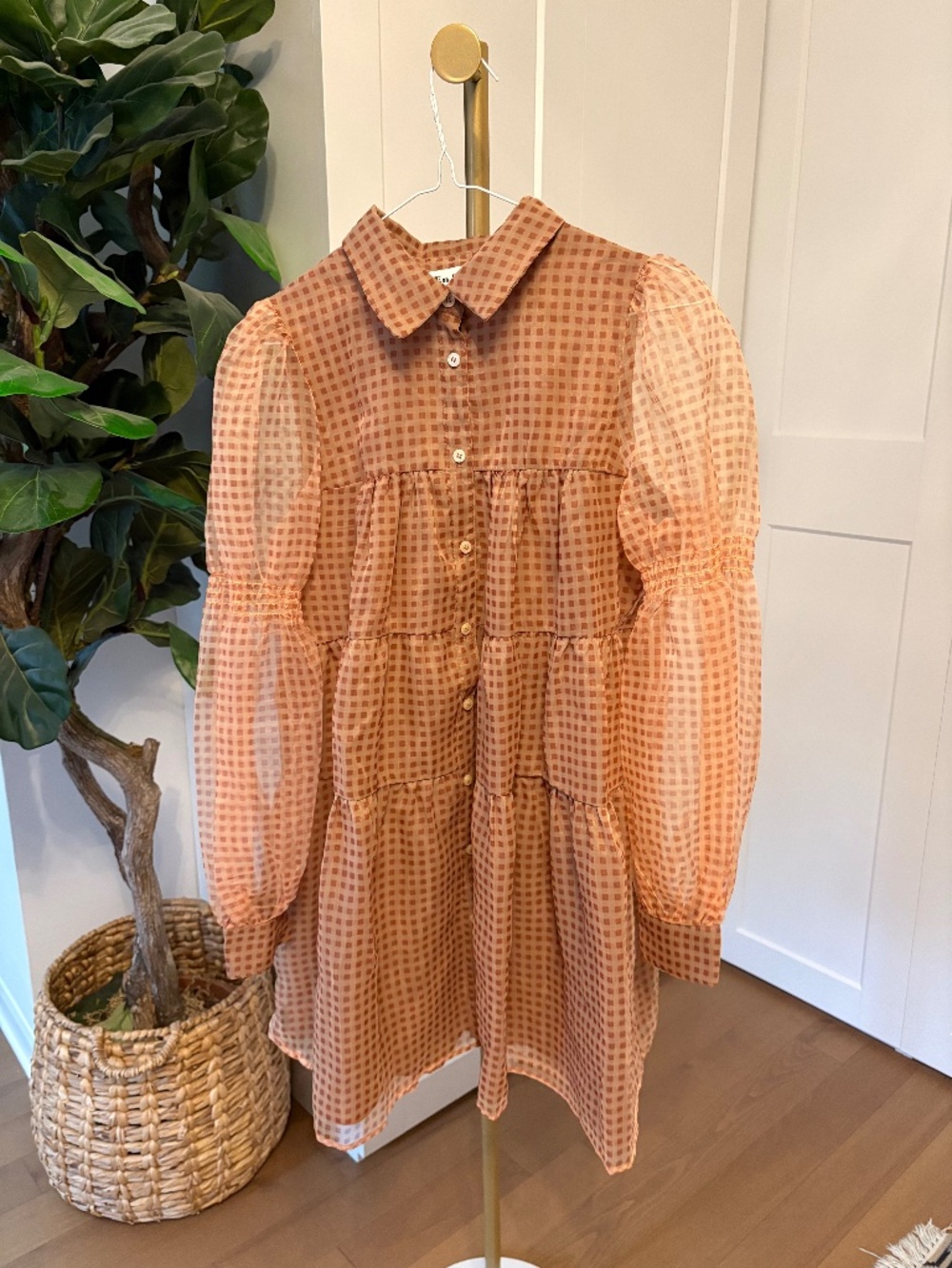 Tulle dress gingham